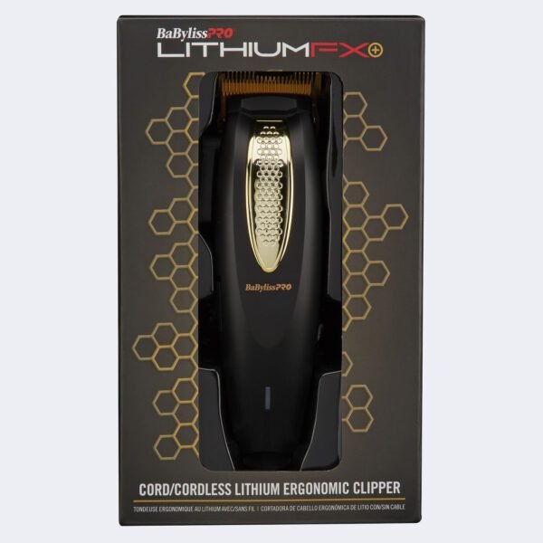 BaBylissPRO® LithiumFX Cord/Cordless Ergonomic Clipper (FX673NS / FX673NSMB) - Image 3