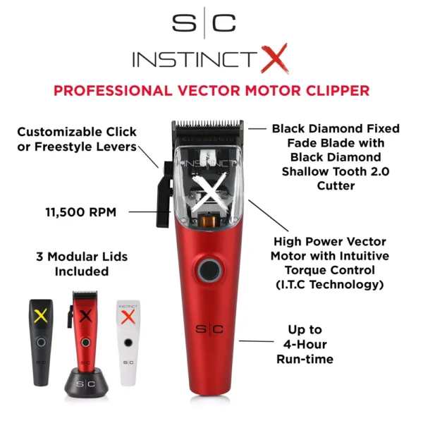 StyleCraft SC608M Instinct-X Professional Hair Clipper with Vector Motor - Image 10