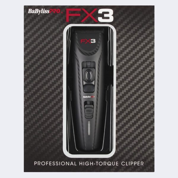 BaBylissPRO® FXX3CB FX3 Professional High Torque Clipper (Black) - Image 4