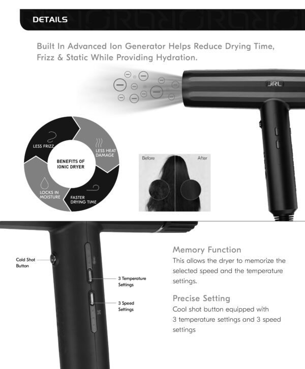 JRL Professional - FP 2020H Forte Pro Hair Dryer - Image 10