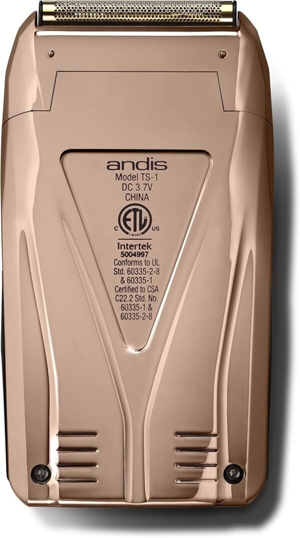 Andis 17220 ProFoil Lithium Titanium Foil Shaver – Copper/Rose Gold - Image 5