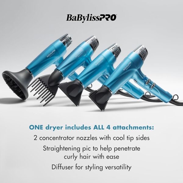 BaBylissPRO BNT9100 Nano Titanium Professional High - Speed Dual Ionic Dryer - Image 3