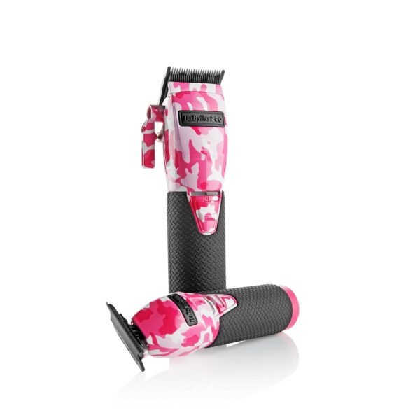 BaBylissPRO FXHOLPKCAMPK LimitedFX Pink Camouflage Clipper & Trimmer Combo - Image 2