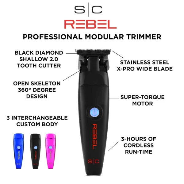 StyleCraft SC409M Rebel Modular Super-Torque Trimmer - Image 6