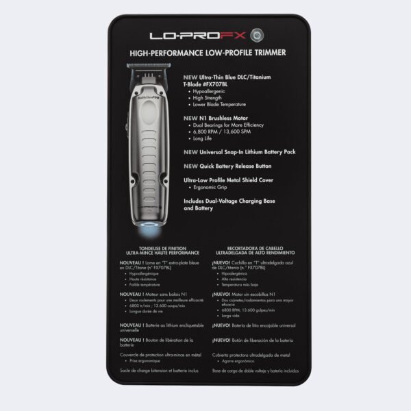 BaBylissPRO® FX729 FXONE™ Lo-ProFX High Performance Low-Profile Trimmer - Image 6