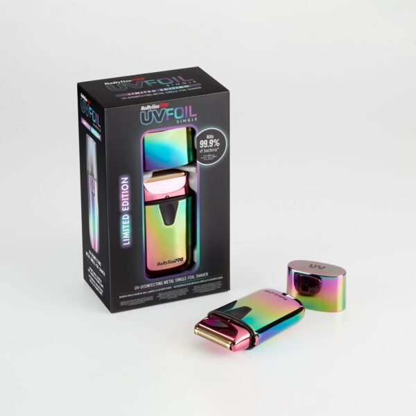 BaBylissPRO® FXLFS1RB UVFOIL Limited Edition Iridescent UV-Disinfecting Single-Foil Shaver - Image 5