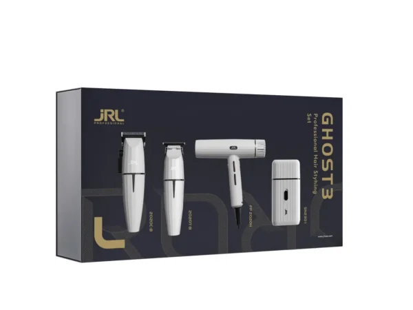 JRL GH2024-3 Ghost 3 Collection Styling Set – Clipper, Trimmer, Shaver & Hair Dryer - Image 7