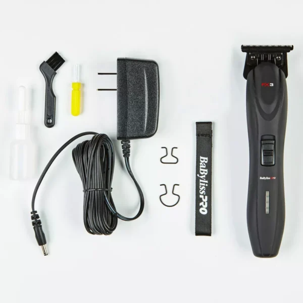 BaBylissPRO FXX3T FX3 Red High-Torque Cordless Zero-Gap T-Blade Hair Trimmer - Image 4