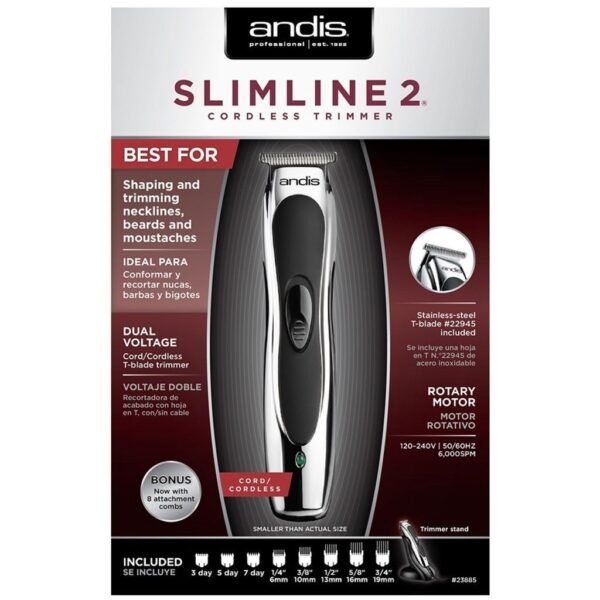 Andis Slimline 2 Cordless Trimmer 24800 - Image 6