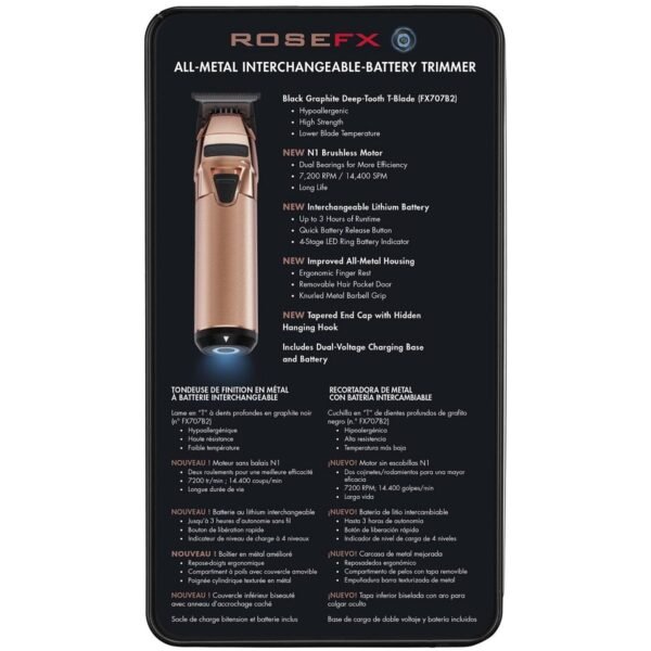 BaBylissPRO® FX799RG RoseFX FXONE Trimmer - Image 3