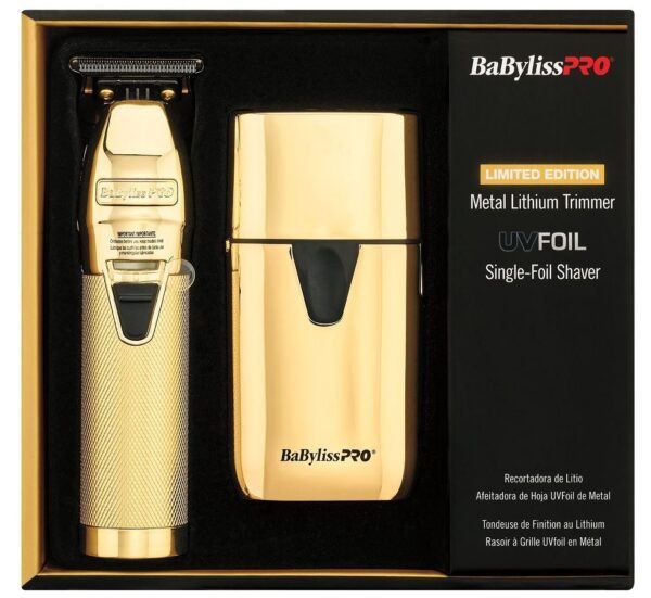 BaBylissPRO FXLFHOLPKG Metal Lithium Trimmer & UVFoil Single Foil Shaver - Image 3