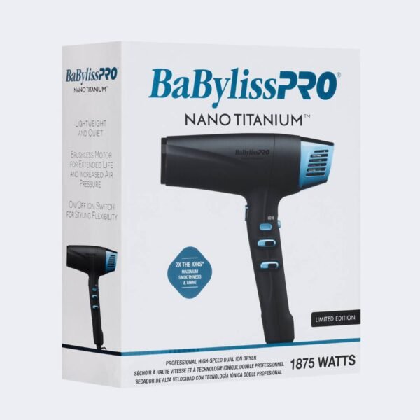 BaBylissPRO BNTMB9100 Nano Titanium Professional High - Speed Dual Ion Dryer - Image 5