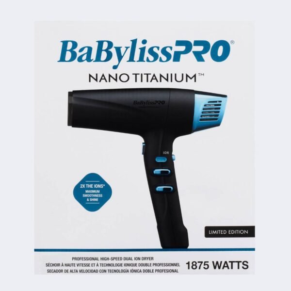 BaBylissPRO BNTMB9100 Nano Titanium Professional High - Speed Dual Ion Dryer - Image 7