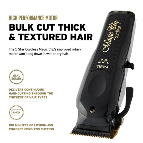 Wahl 5-Star Cordless Barber Combo – Magic Clip Clipper & Detailer Trimmer (8148 / 8171) - Image 5