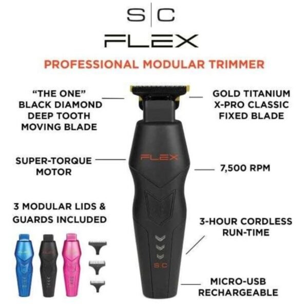 StyleCraft SC406M Flex Professional Modular Trimmer - Image 4