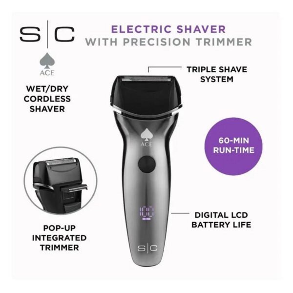 StyleCraft SC801 Ace 2.0 Waterproof Electric Shaver - Image 7